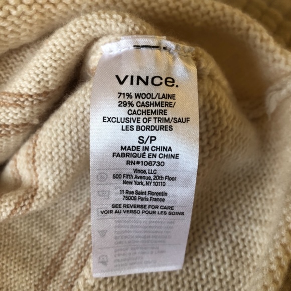 SOLD - Cashmere and wool Vince sweater - Picture 6 of 6